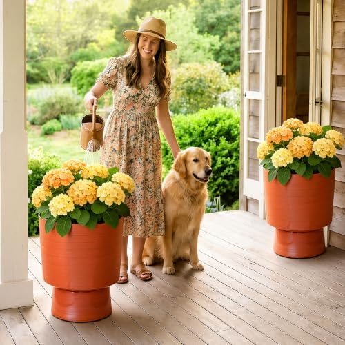 16.8" Planters for Outdoor Plants (2 Count)