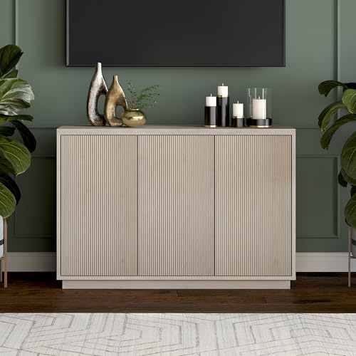 48" Fluted Modern Sideboard Buffet Cabinet