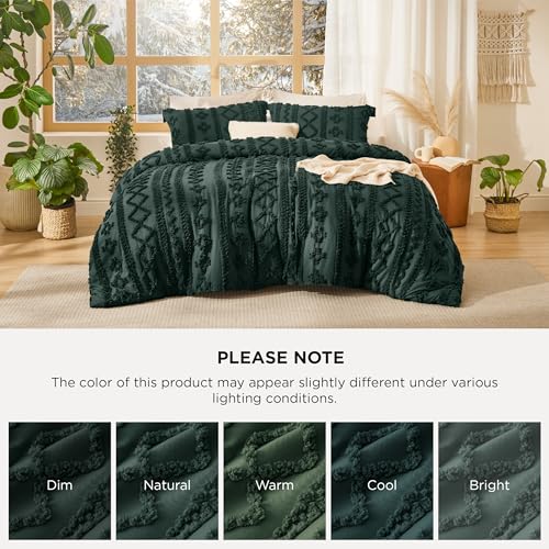 Tufted Boho Comforter Set King Size
