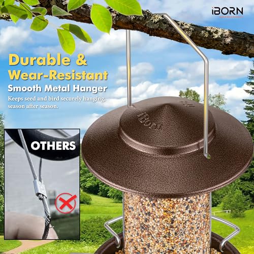 Bird feeders for Outdoors Metal Chew Resistant