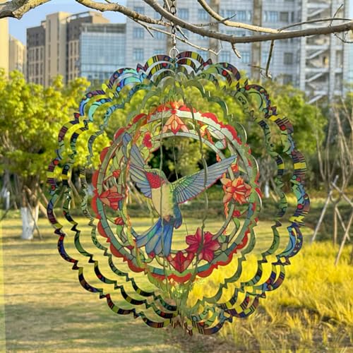 Wind Spinners Outdoor Hummingbird