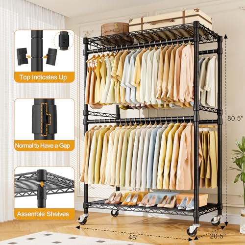Rolling Clothes Rack
