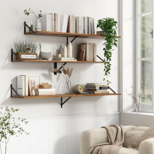 12 Inch Deep Floating Shelves (2 Count)