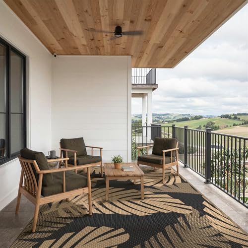 Outdoor Rug Waterproof Plastic Rugs for Patio (40 Sq Ft)