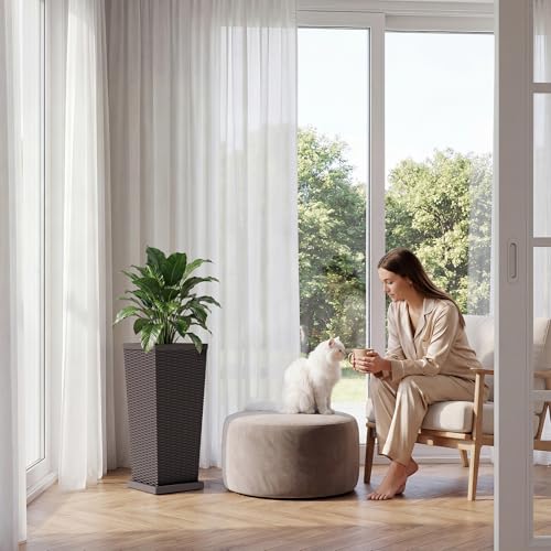 Resin 24'' Tall Planters (2 Count)