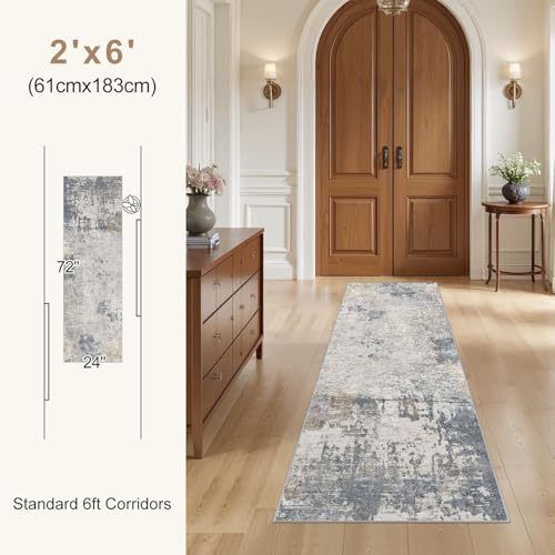 2x6 Washable Runner Rug for Hallway (12 Sq Ft)