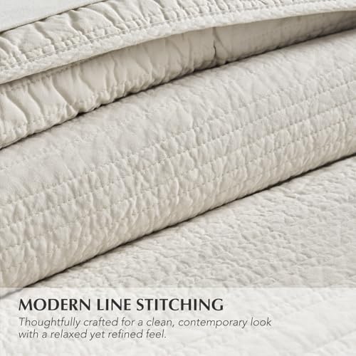 HOME 100% Cotton Quilt Set Oversized Cal King