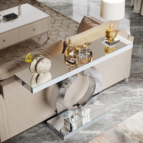 Modern Mirrored Console Table