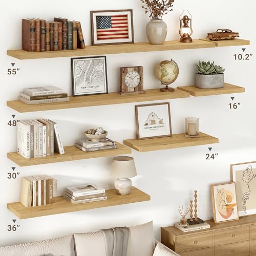 10 in Deep Floating Shelves 16” Set of 2 (2 Count)