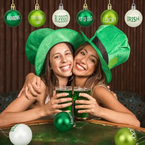 24 Pcs St. Patrick’s Day Hanging Ornaments for Tree Decorations (24 Count)