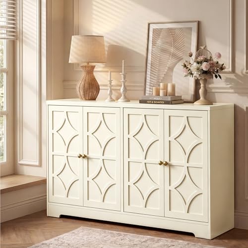 112'' Sideboard Buffet Cabinet with Storage
