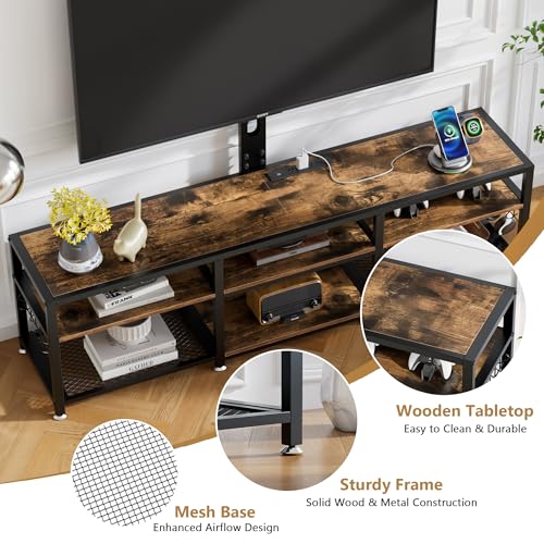 TV Stand with Mount and Power Outlets
