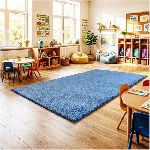 Soft & Colorful 7' x 7' Kids Classroom Area Rug (49 Sq Ft)