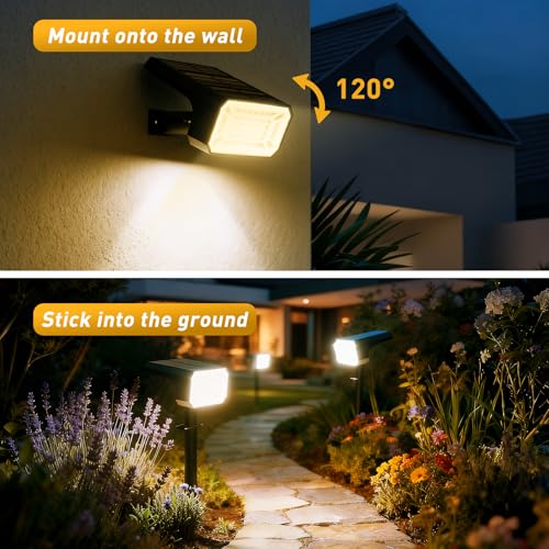 Solar Spot Lights Outdoor (4 Count)