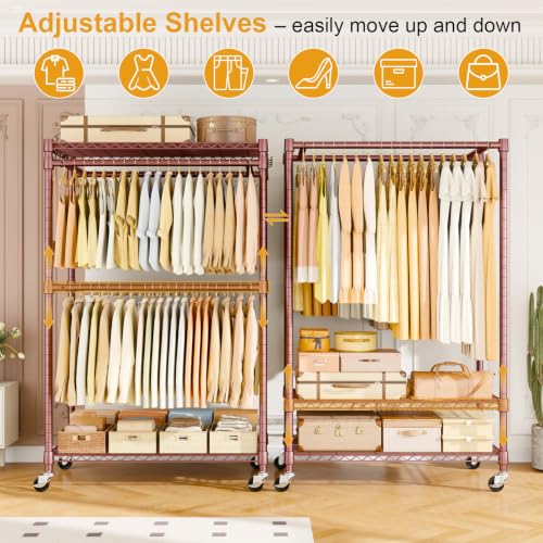 Rolling Clothes Rack