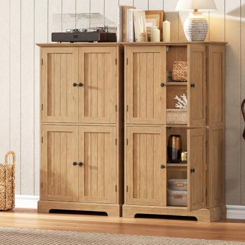 Bathroom Floor Cabinet with Adjustable Shelves