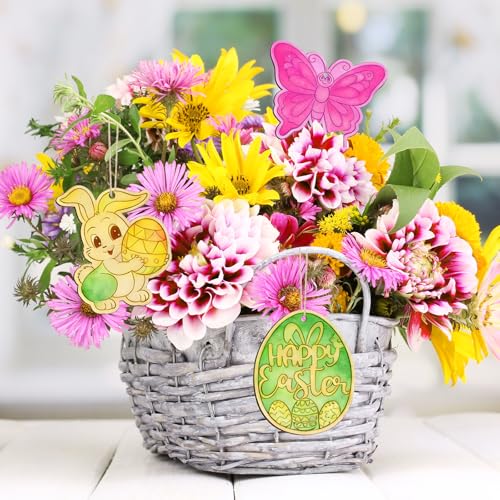 80PCS Wooden Easter Ornaments to Paint (80 Count)