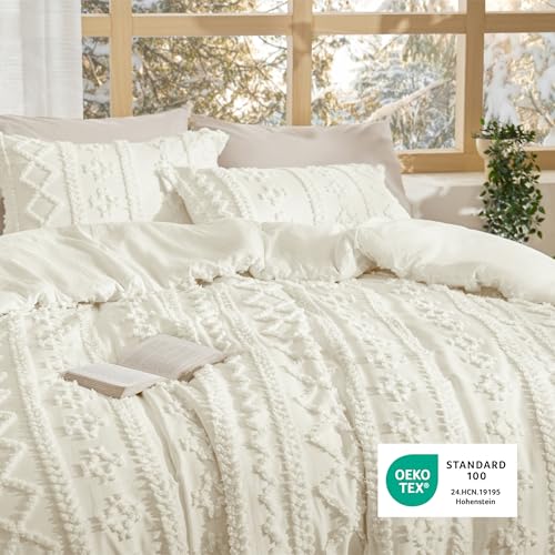 Tufted Boho Comforter Set King Size