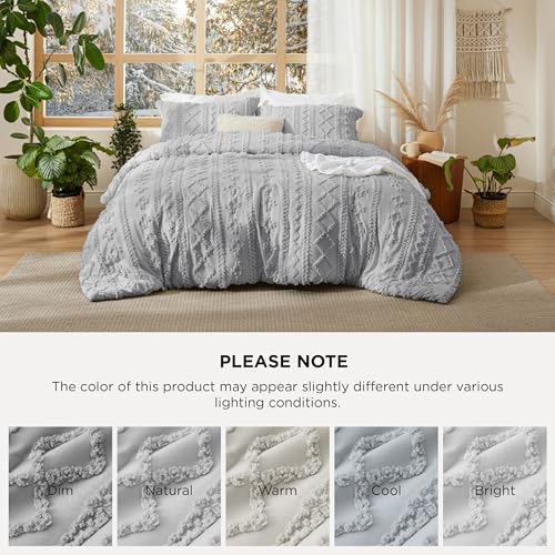 Tufted Boho Comforter Set King Size