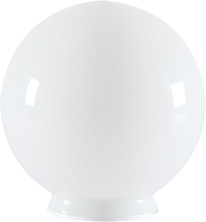 Permo Replacement 5.9" Round Globe Opaque Milk Glass Shade – Compatible