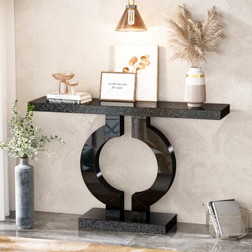 43 Inch Modern Mirrored Console Table
