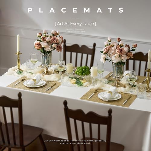 Gold Placemats Set of 4 (4 Count)
