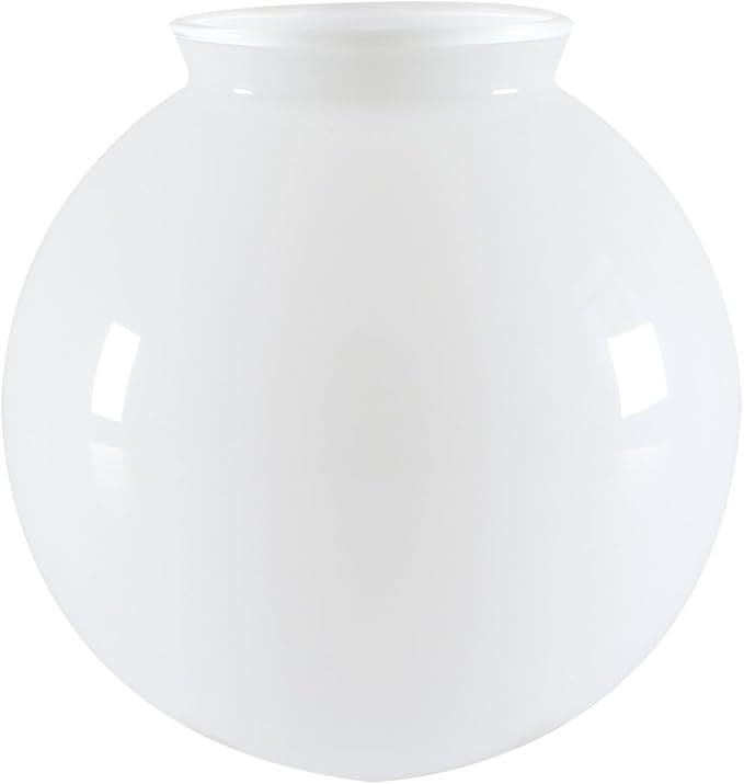 Permo Replacement 5.9" Round Globe Opaque Milk Glass Shade – Compatible