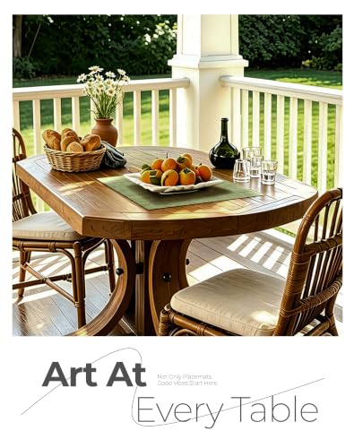 Bean Green Woven Placemats Set of 6 (6 Count)