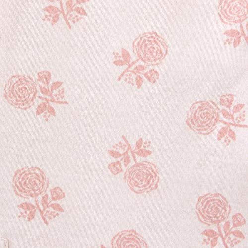 HALO 100% Cotton Sleepsack Swaddle, 3-Way Adjustable Wearable Blanket, TOG 1.5, Watercolor Rose Toss Blush, Small, 3-6 Months