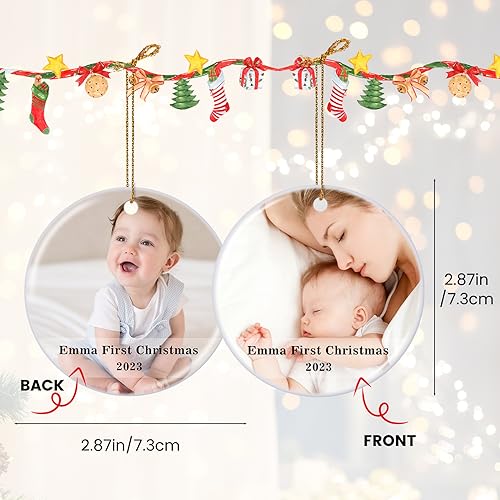 Personalized Babys First Christmas Ornament 2026