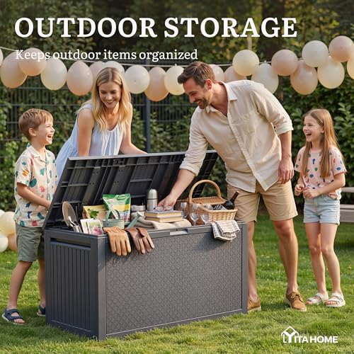 95 Gallon Large Outdoor Deck Box