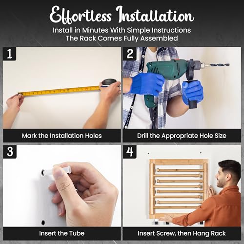Wall Mounted Drying Rack