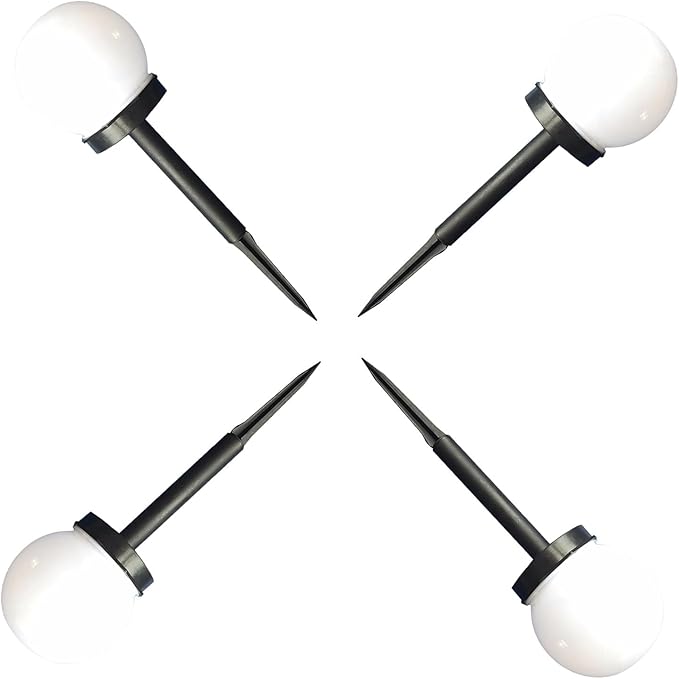 NOLITOY 4Pcs Solar Sphere Garden Lights