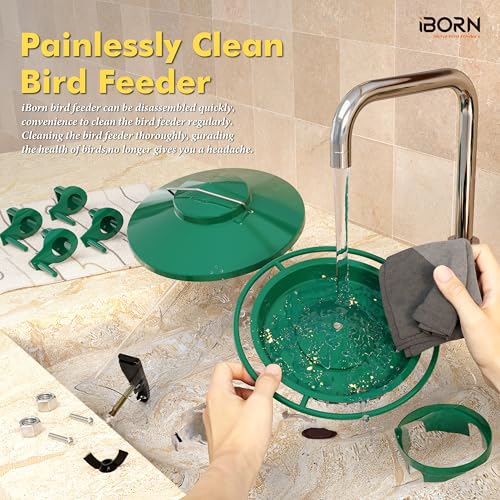 Bird Feeders for Outdoors Metal Chew Resistant