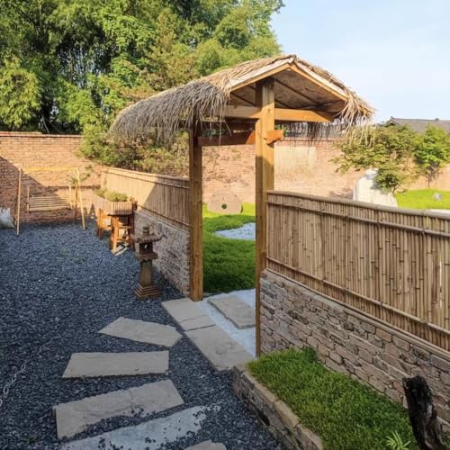 Natural Rolled Bamboo Privacy Fence (32 Sq Ft)
