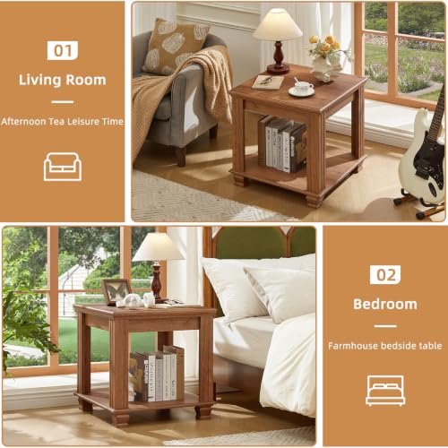 Farmhouse End Tables for Living Room