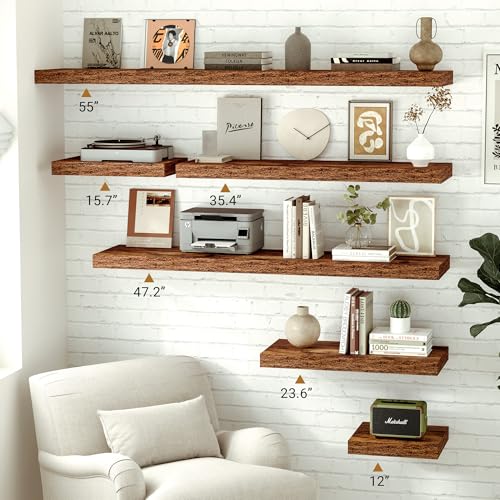 12 Inch Deep Floating Shelves (2 Count)
