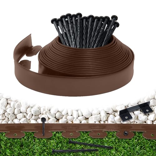 Landscape Edging Border 33 FT 2 Inch Tall with 60 Spikes
