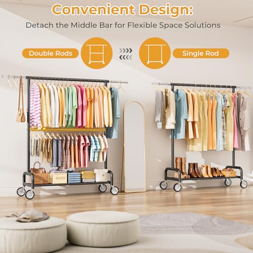 Heavy Duty Clothes Rack Load 860LBS