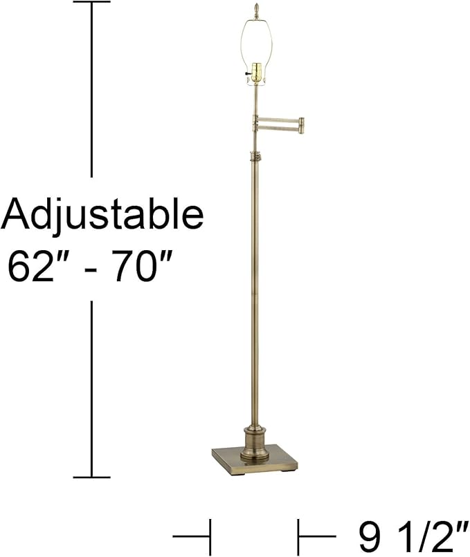 360 Lighting Westbury Traditional Floor Lamp Adjustable Height Standing Swing