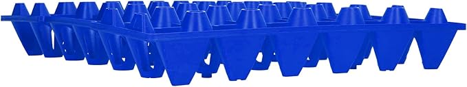 Egg Crate, 5PCS Flats 30 Cell Egg Crates Holder Tray Egg Tray Egg Cartons Stackable Egg Cartons Hold Multiple Eggs Home Farm Supplies for Storing, Sorting, and Shipping Eggs (Blue)