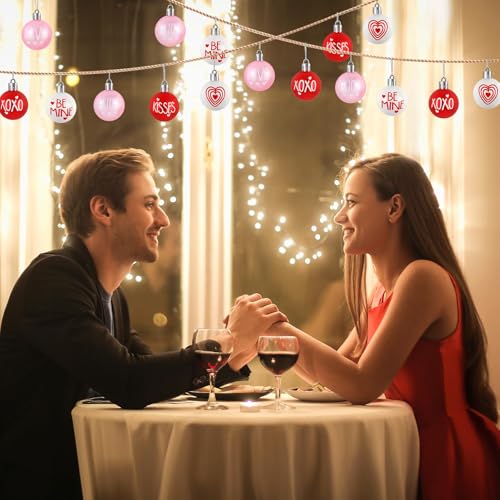24Pcs Valentine's Day Ball Ornaments (24 Count)