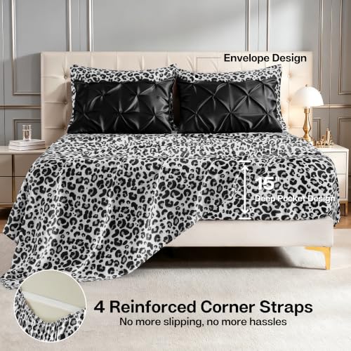 Satin Queen Comforter Set Black