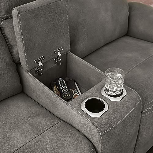 Power Reclining Loveseat Sofa with Console