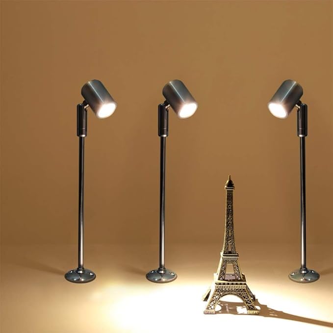 2 Pack Mini LED Spotlight, 3W Aluminum Spot Light Jewelry Showcases Display