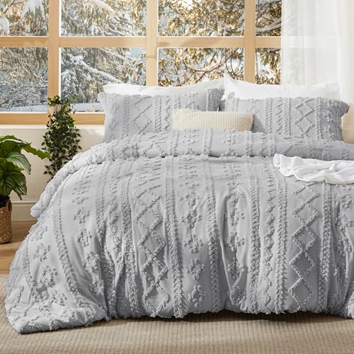 Tufted Boho Comforter Set King Size