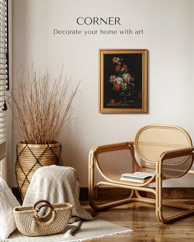 Vintage Gold Framed Wall Art for Living Room