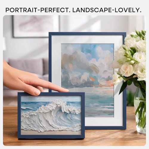 10x10 Blue Picture Frame