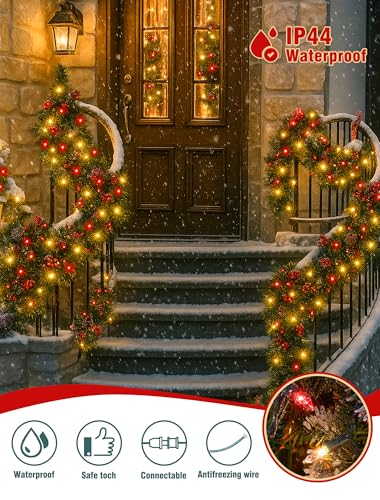 2 Pack Total 26 FT 100 Count Christmas Lights Indoor (26 Foot)
