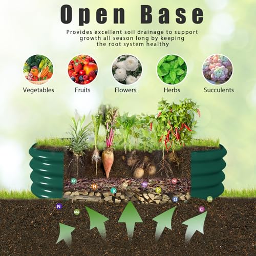 8x3x2ft Galvanized Raised Garden Bed